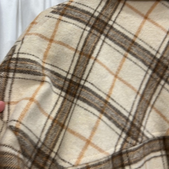 Neutral Flannel Shacket - Picture 3 of 5